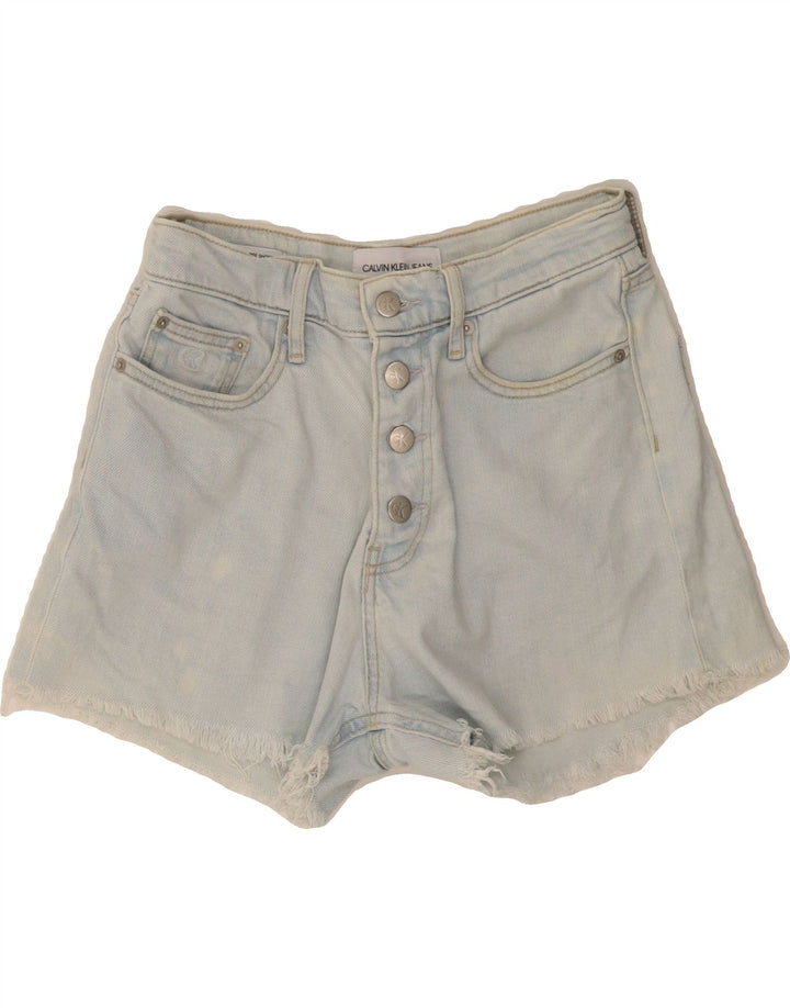 CALVIN KLEIN Dame Denim Shorts W26 Small Blue