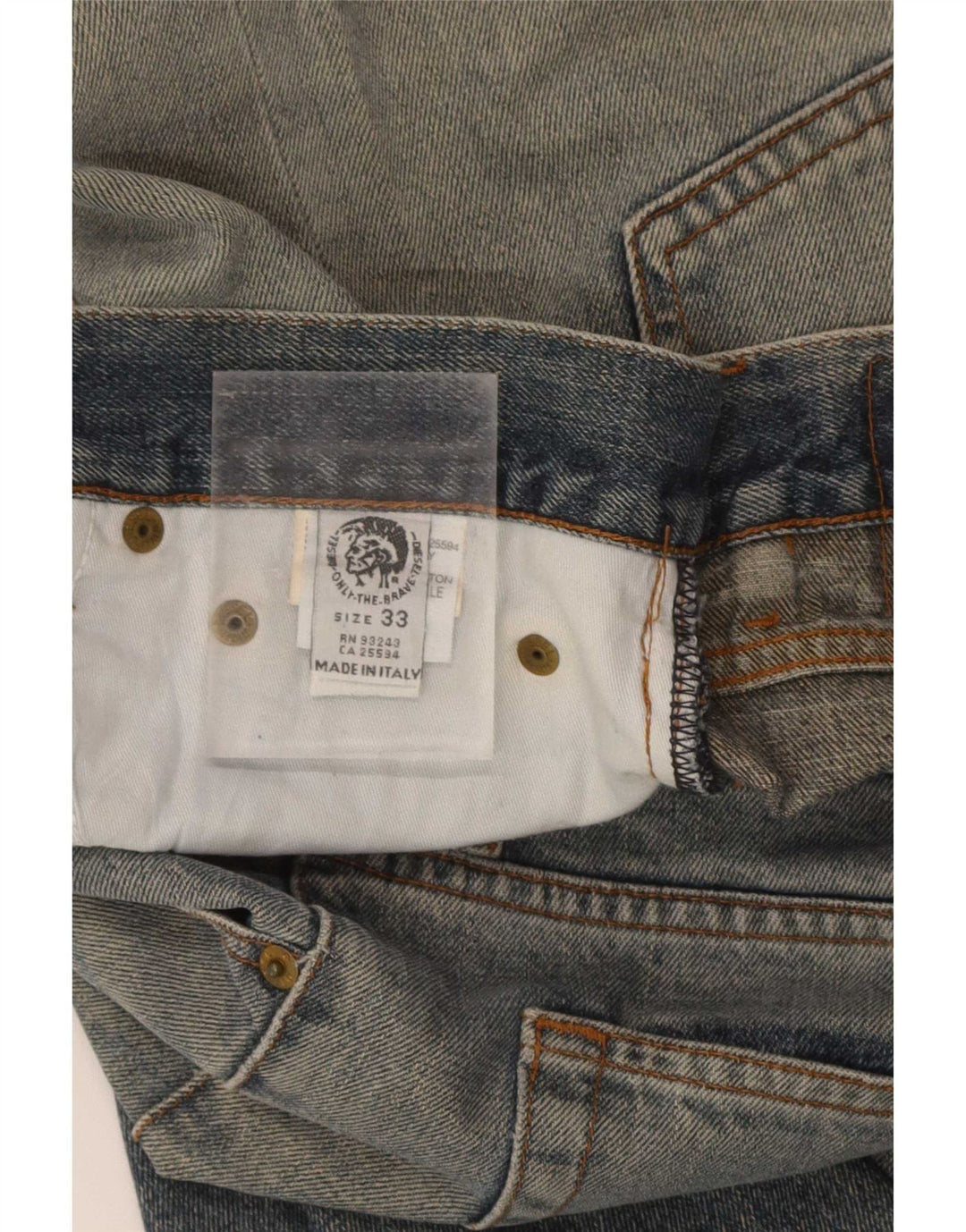 Diesel Straight Jeans til mænd W33 L35 Blå Bomuld