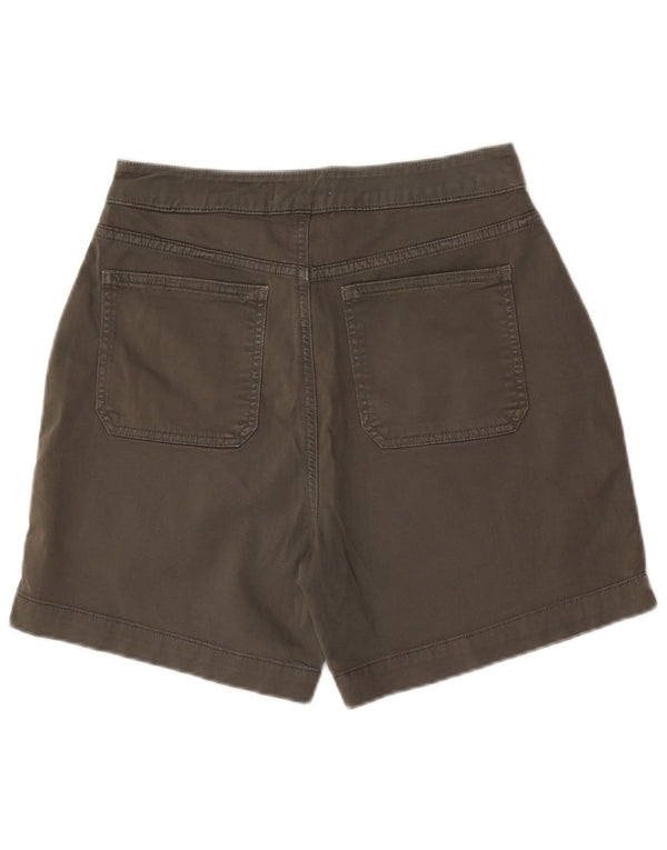 MINT VELVET Dame Chino Shorts UK 12 Medium W28 Khaki Bomuld