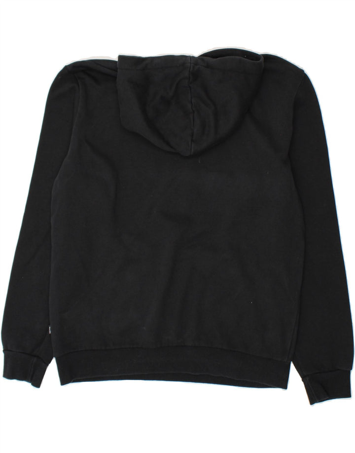 PUMA Mens Graphic Hoodie Jumper Medium Black Cotton Vintage Puma and Second-Hand Puma from Messina Hembry 