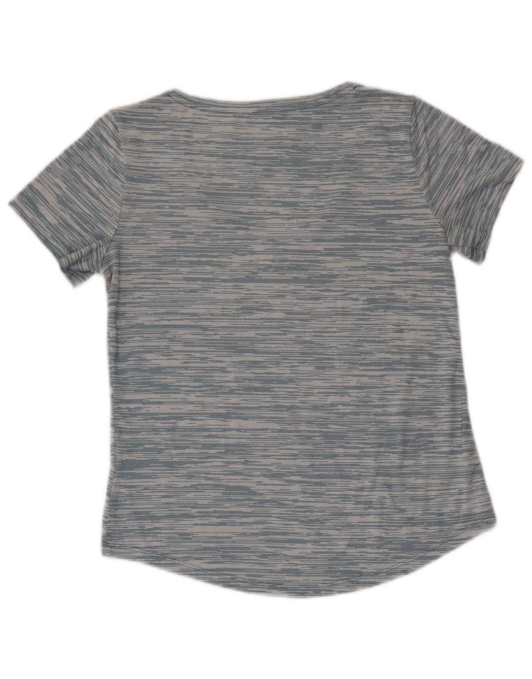 Nike Dame Dri Fit Loose Fit T-Shirt Top UK 6 XS Blå Stribet Polyester