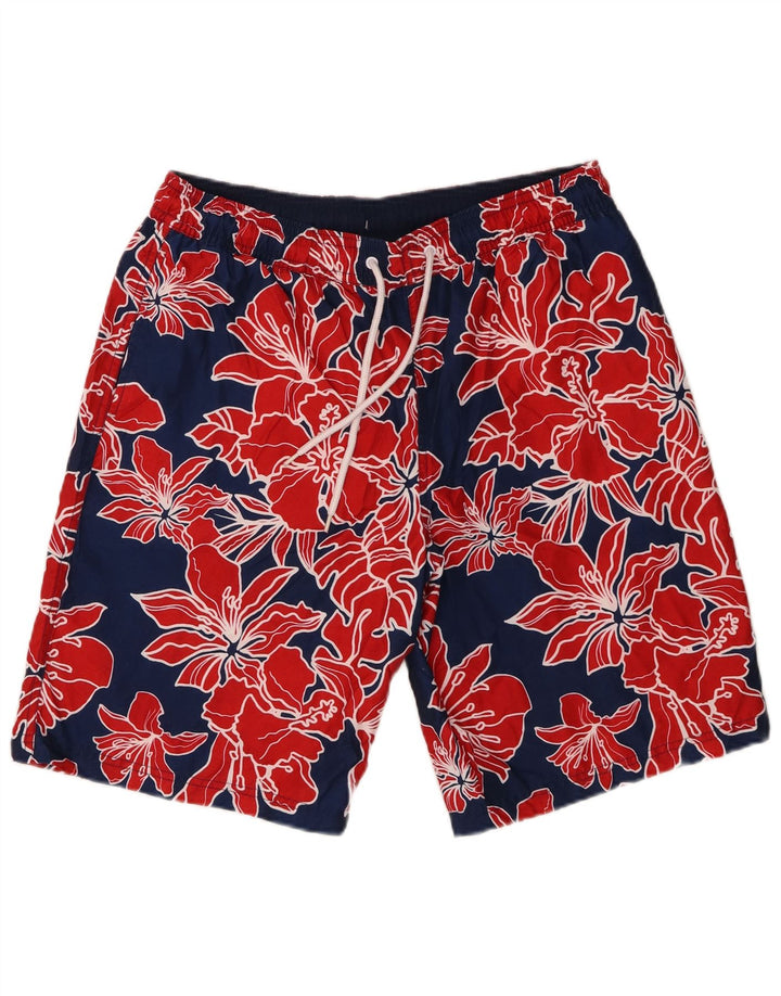Marks & Spencer Badeshorts til mænd Medium marineblå blomsterpolyester