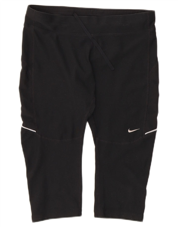 Nike Dame Capri Leggings UK 14 Medium Black Sports
