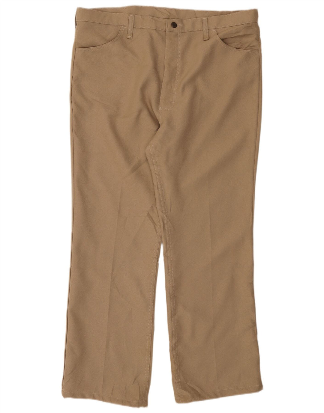 Wrangler Straight Casual Bukser til mænd W40 L29 Beige Polyester
