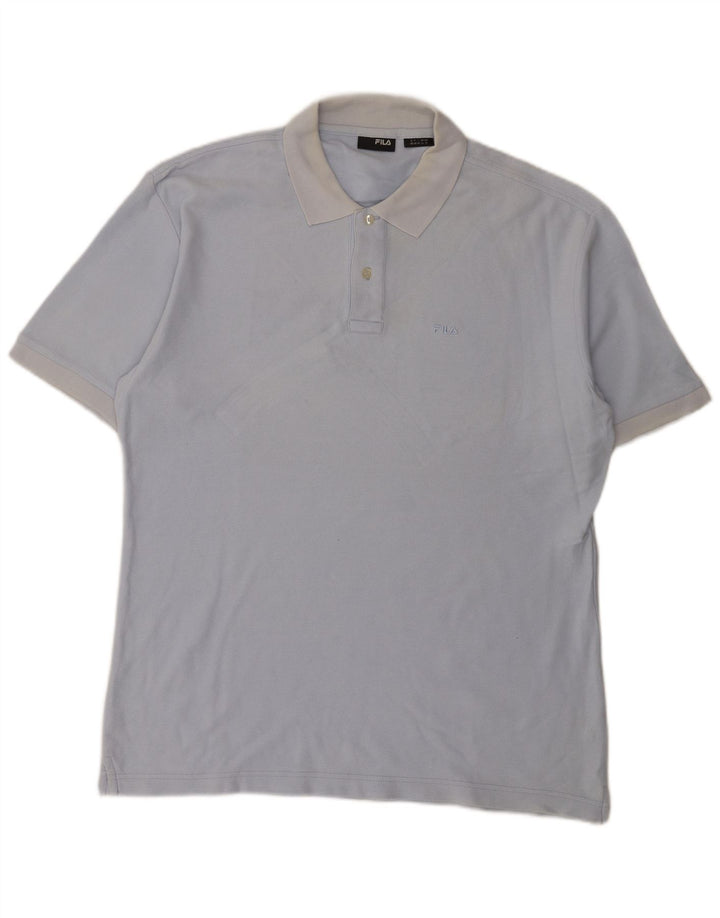 Fila Polo Shirt til mænd XL Blå Bomuld