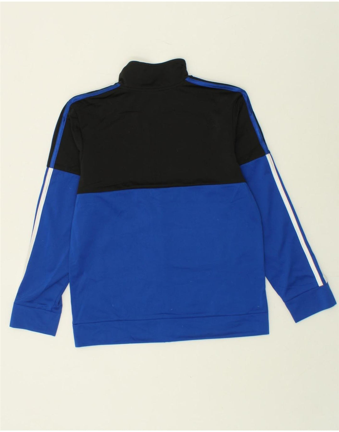 ADIDAS Boys Tracksuit Top Jacket 11-12 Years Large Blue Colourblock Vintage Adidas and Second-Hand Adidas from Messina Hembry 