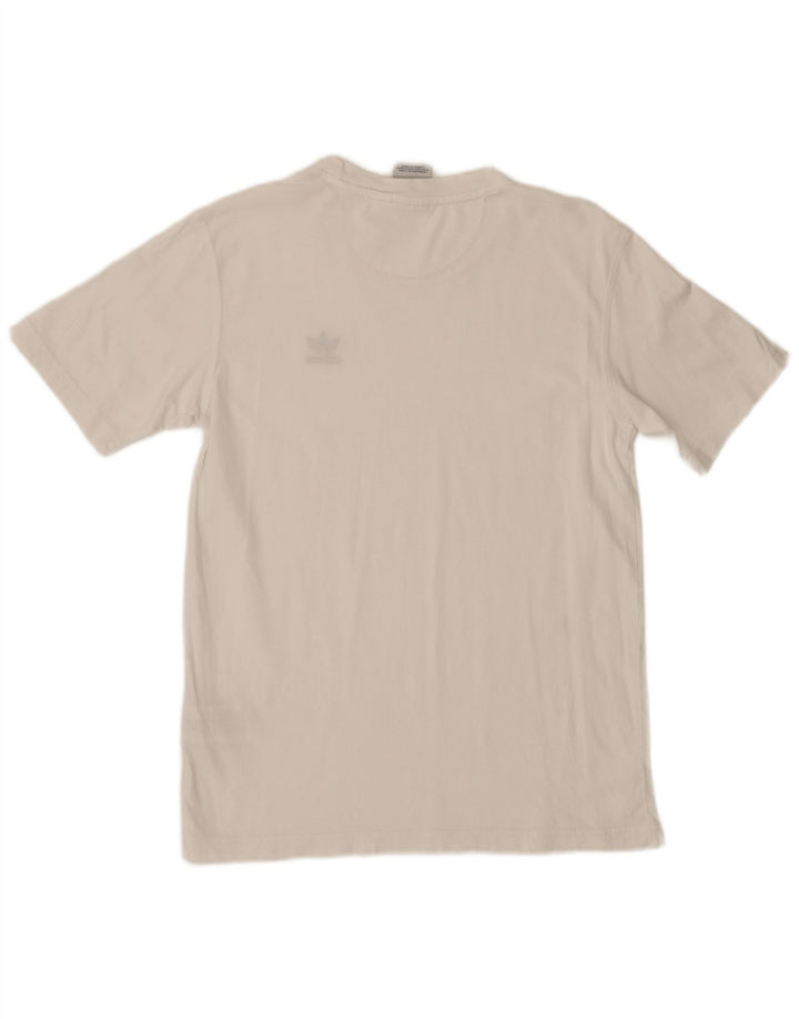 Adidas herre T-shirt top lille hvid bomuld