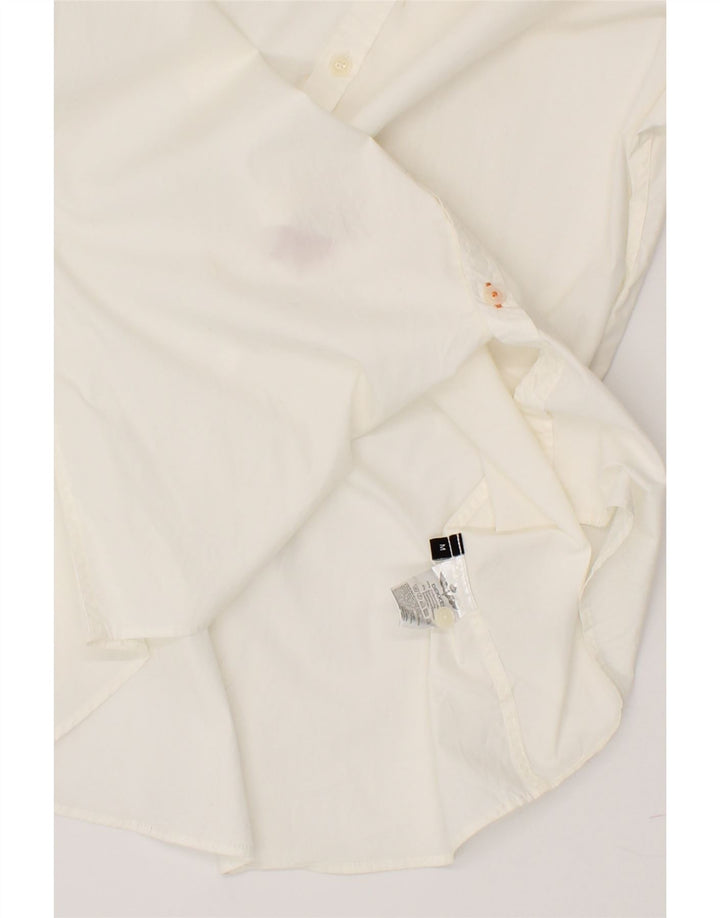 DEKKER Mens Shirt Medium White Cotton Vintage Dekker and Second-Hand Dekker from Messina Hembry 
