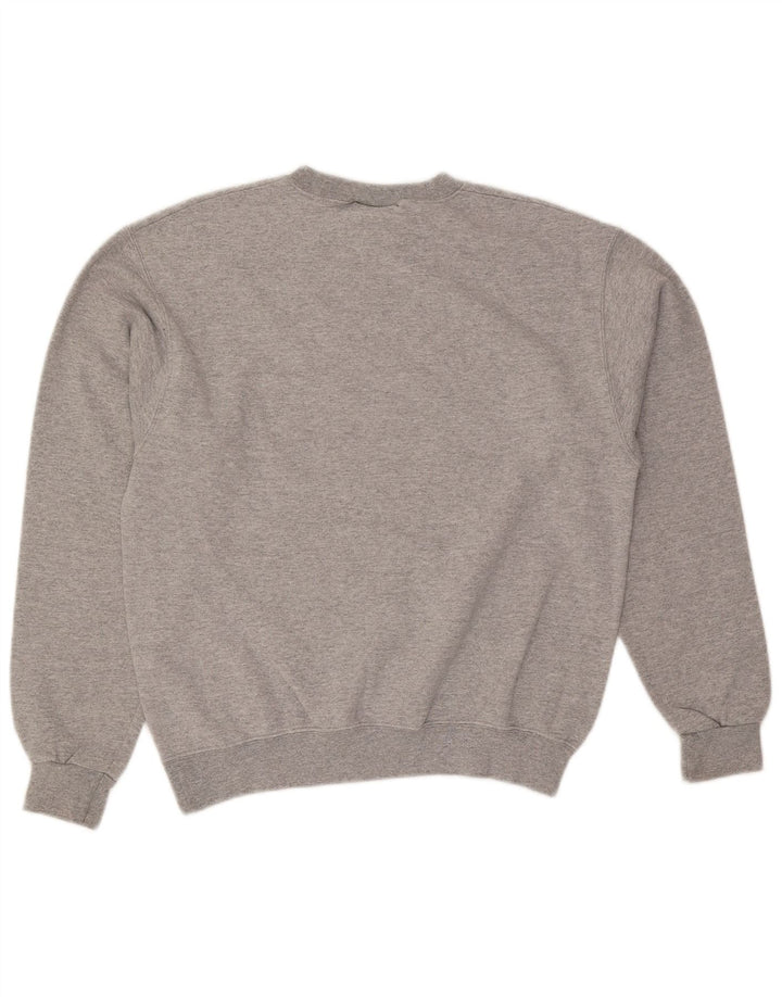 Champion Herre Grafisk Sweatshirt Jumper Medium Grå Flecked