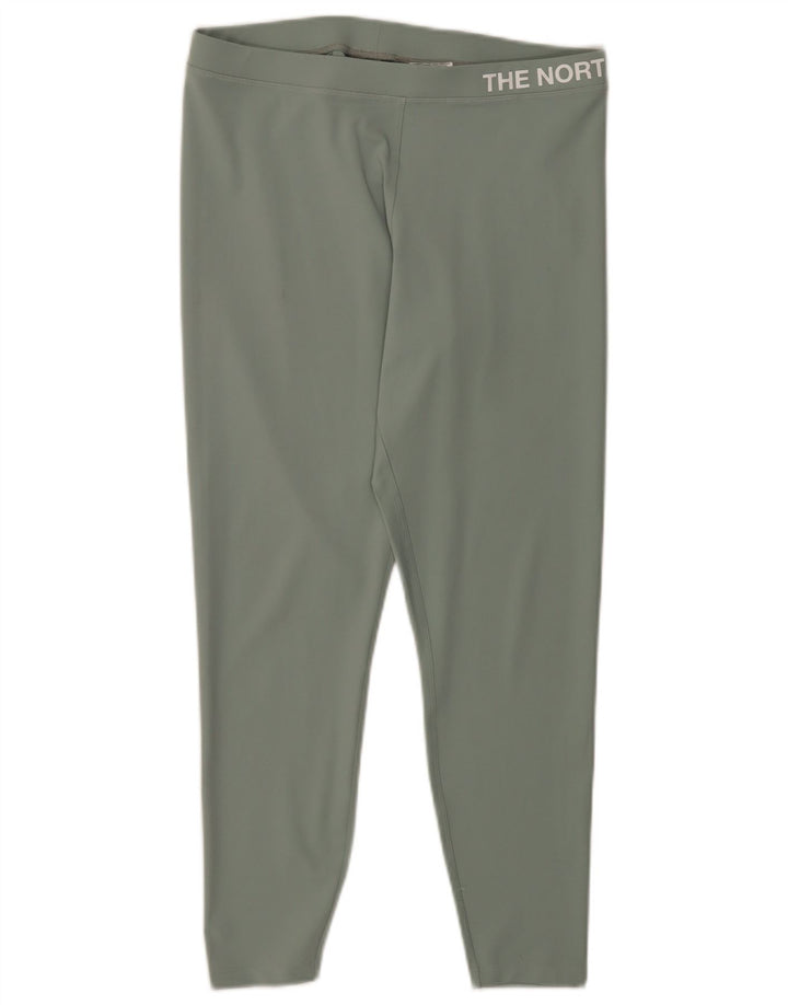The North Face Kvinders Grafiske Leggings Large Green Polyester Sports