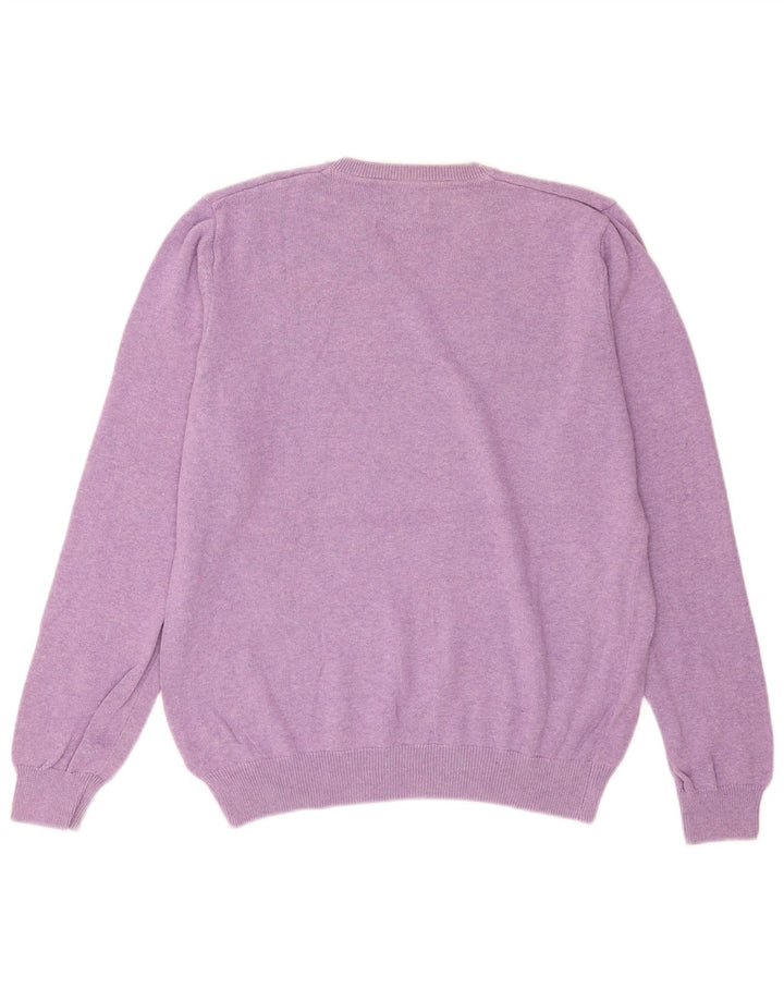 Marks & Spencer Herre V-hals sweater Stor lilla bomuld