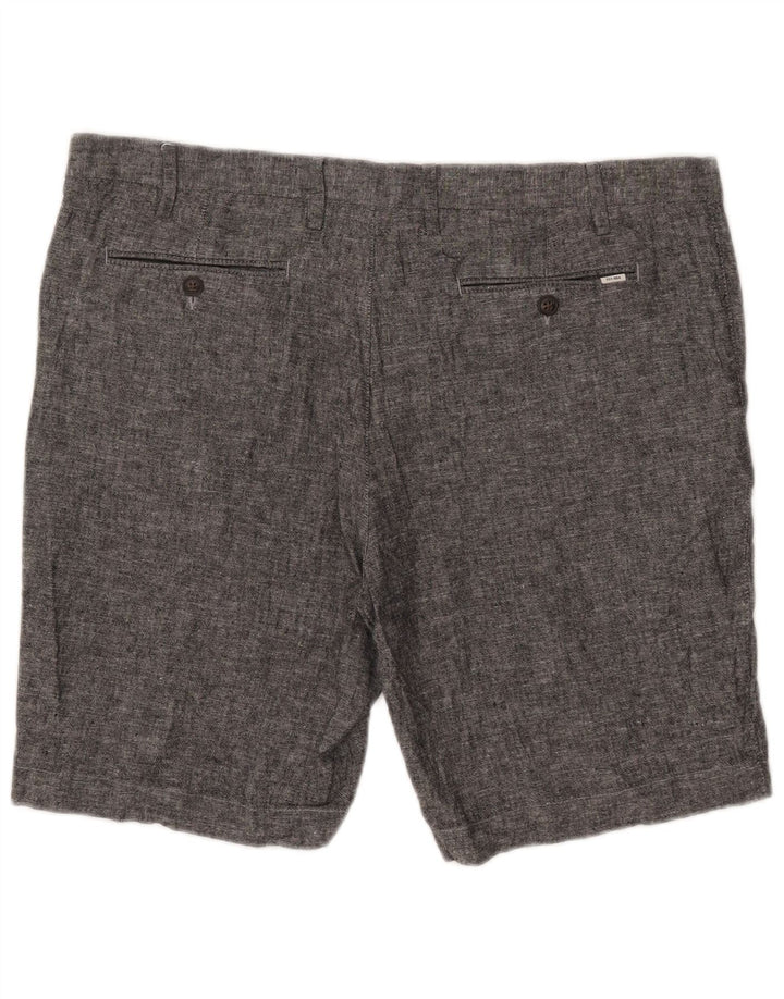 Marks & Spencer Chino Shorts til mænd W38 XL Grå hør