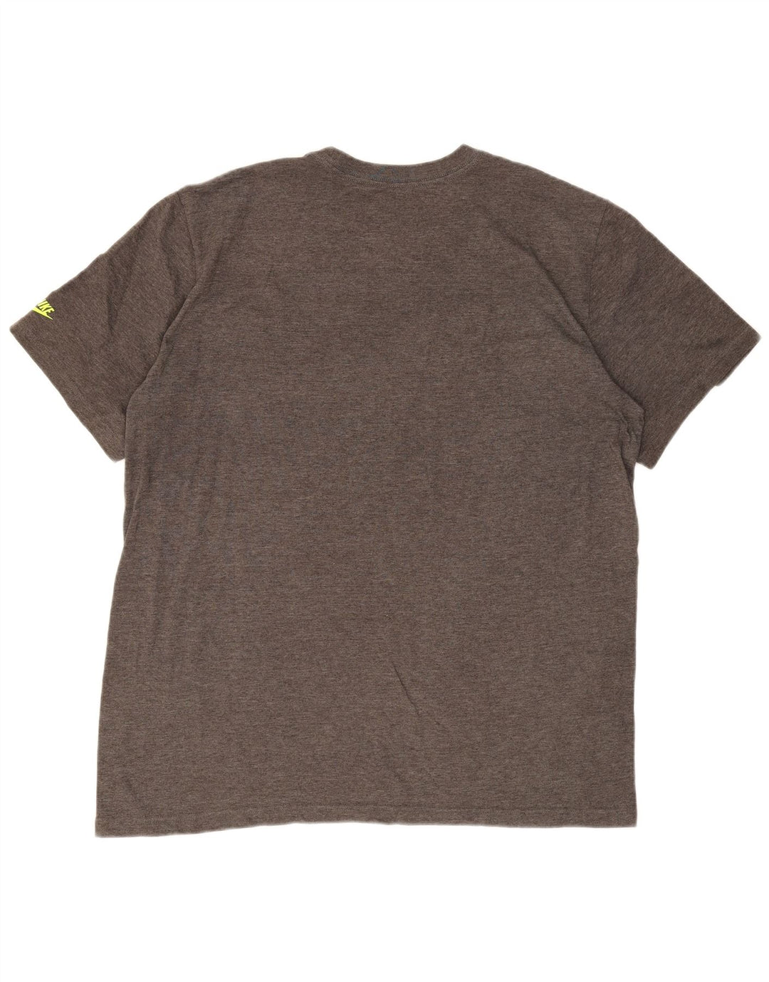 NIKE Herre Regular Fit Grafisk T-shirt Top 2XL Grå Bomuld