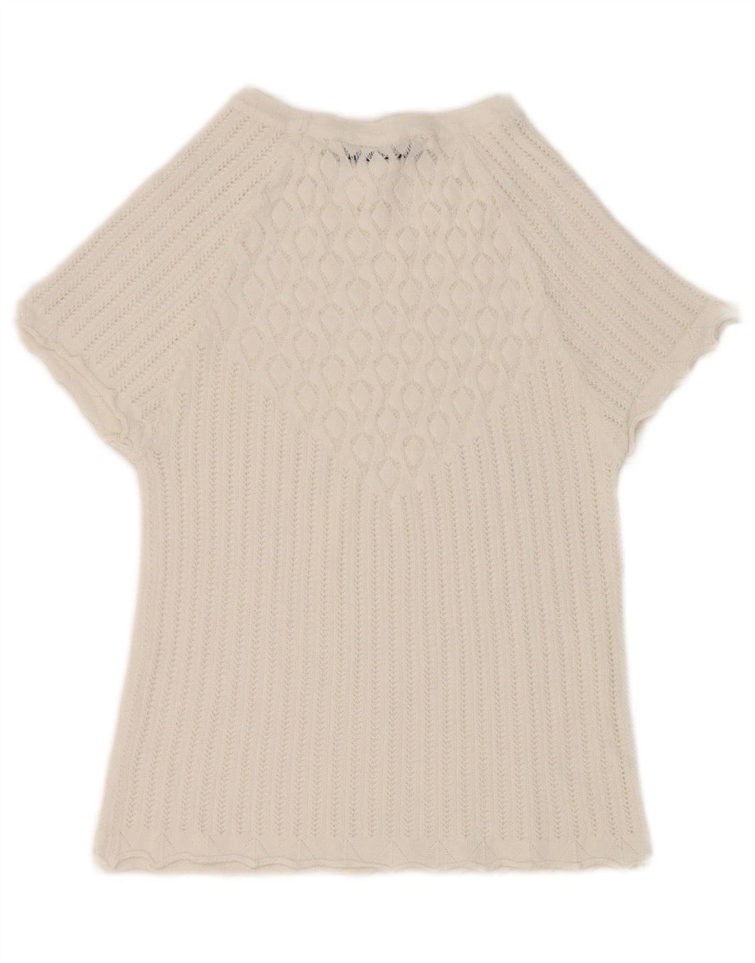 Zara Womens Crop Bluse Top UK 8 Small White