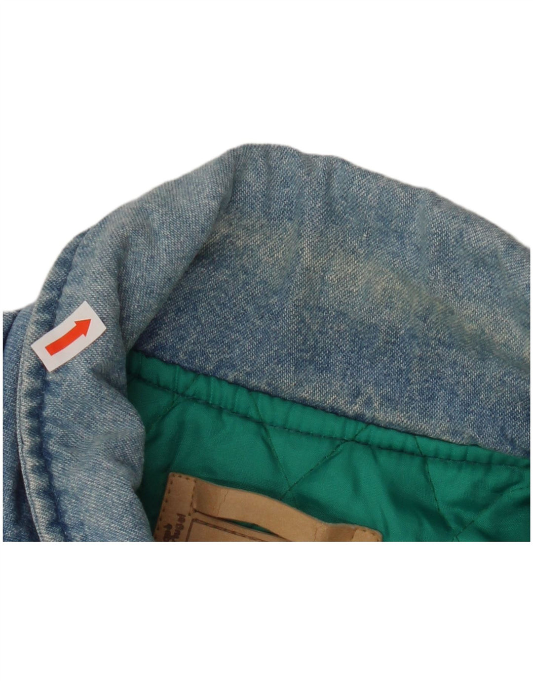 HEIN GERICKE Herre Loose Fit Military Denim Jacket UK 38 Medium Blue Bomuld