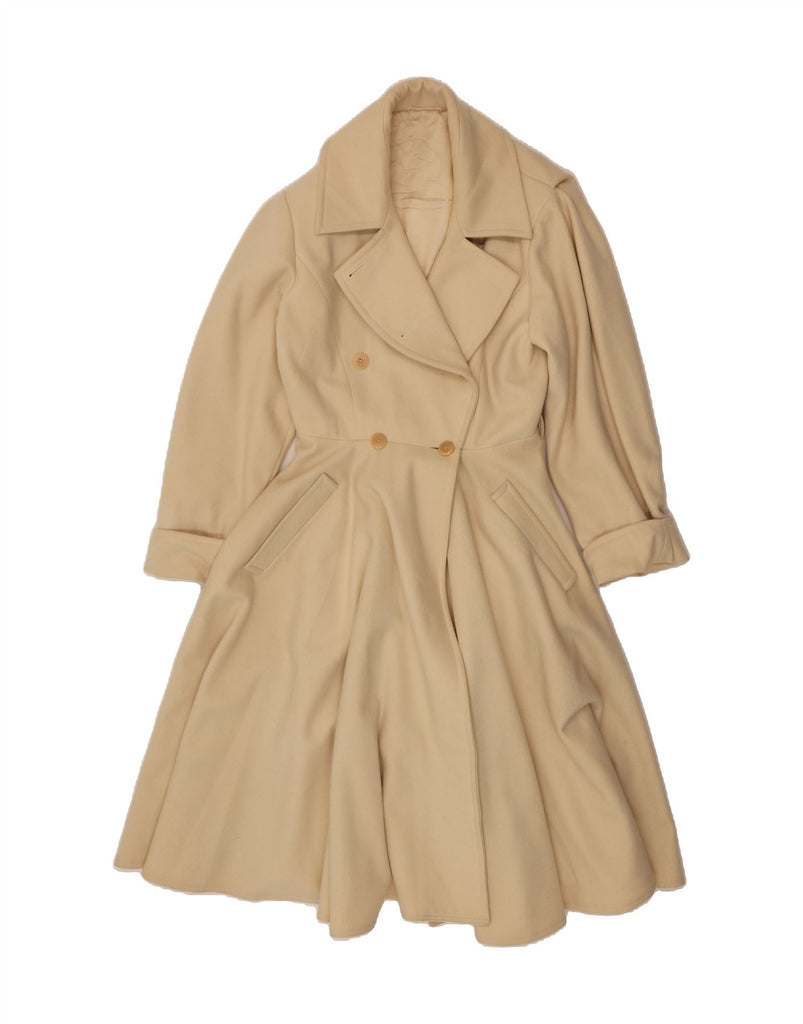 SPORTMAX Womens Overcoat UK 14 Medium Beige Vintage Sportmax and Second-Hand Sportmax from Messina Hembry 