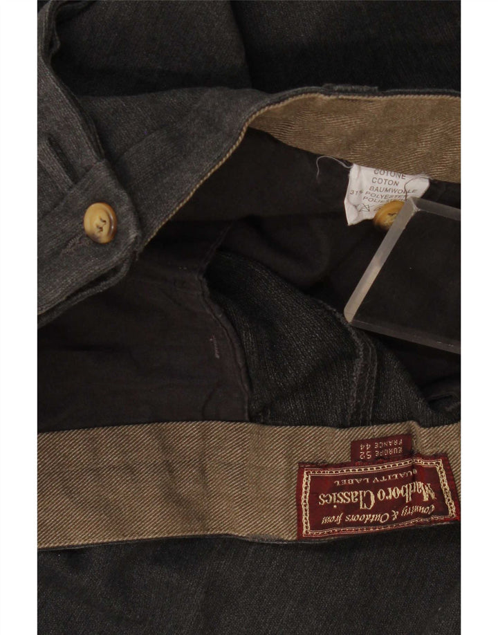 Marlboro Classics Herre Regular Casual Bukser W34 L33 Grå Polyester