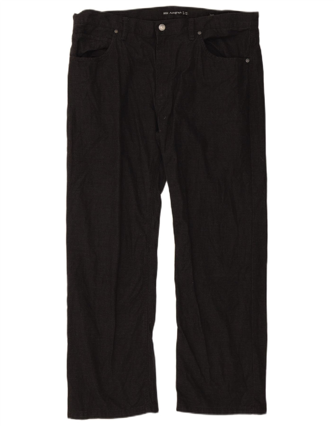 Marks & Spencer Herre Autograf Lige Casual Bukser W38 L29 Sort