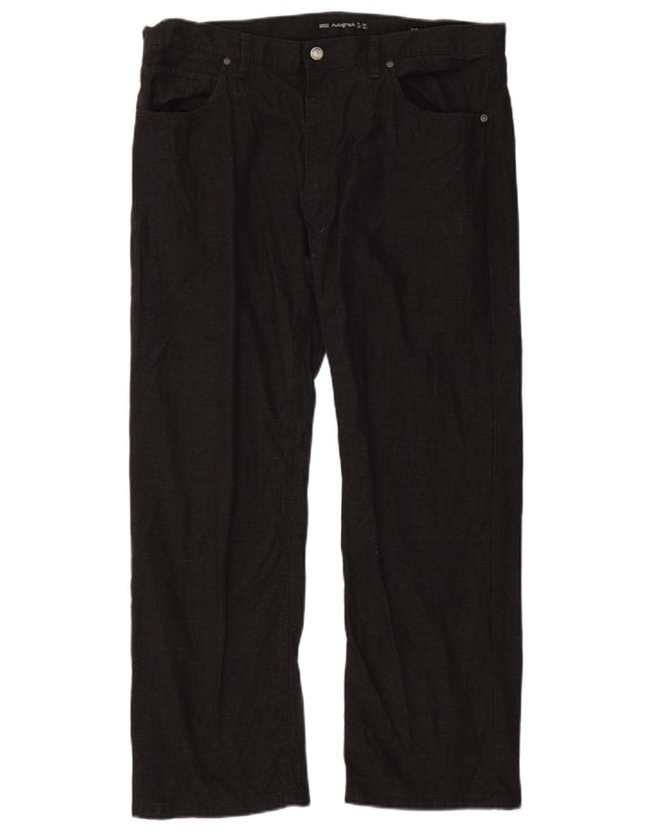 Marks & Spencer Herre Autograf Lige Casual Bukser W38 L29 Sort