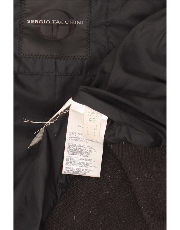 Sergio Tacchini Dame Polstret Jakke IT 42 Medium Sort Polyester