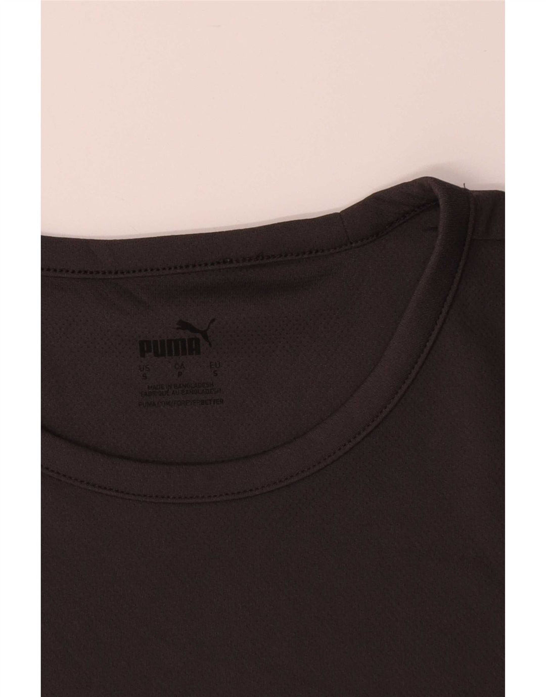 Puma Herre T-Shirt Top Lille Sort Colourblock Polyester