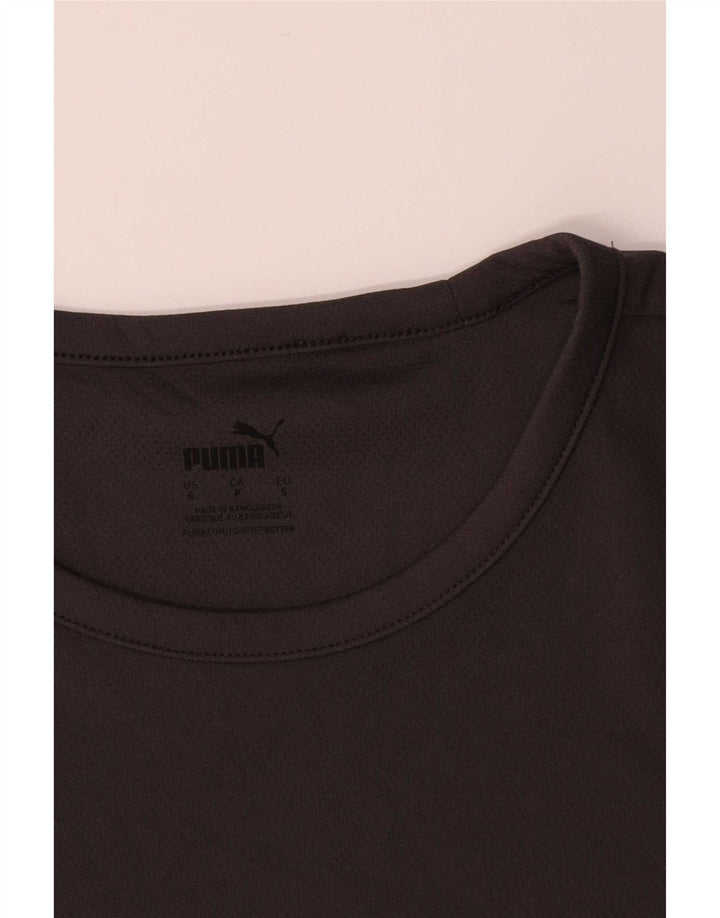 Puma Herre T-Shirt Top Lille Sort Colourblock Polyester