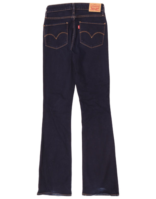 Levi's Dame 725 High Rise Bootcut Jeans W26 L31 Marineblå Bomuld