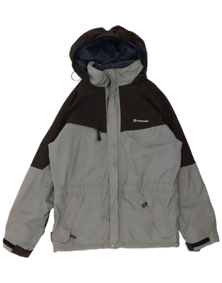 Sprayway Regnjakke med hætte til mænd UK 38 Medium Grey Colourblock Polyamid