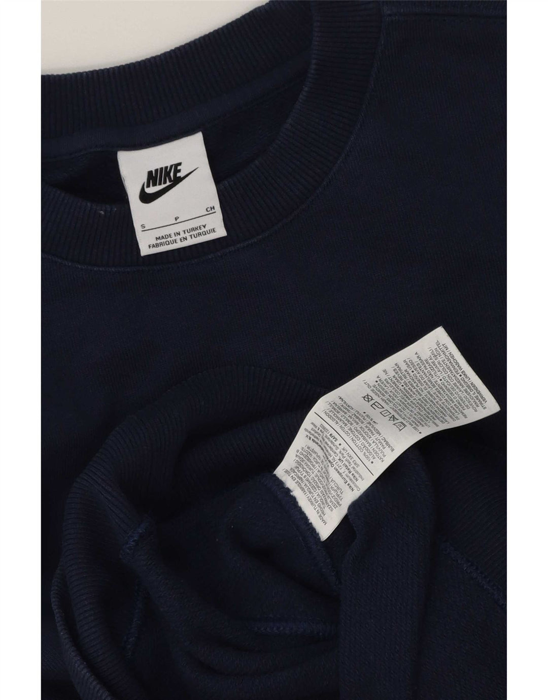 Nike grafisk sweatshirt til mænd, lille marineblå bomuld