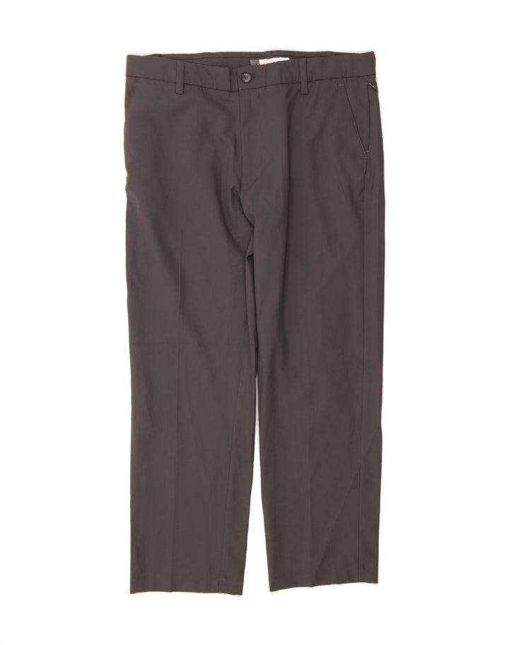 LEE Mens Straight Suit Trousers W34 L29  Grey Polyester Vintage Lee and Second-Hand Lee from Messina Hembry 