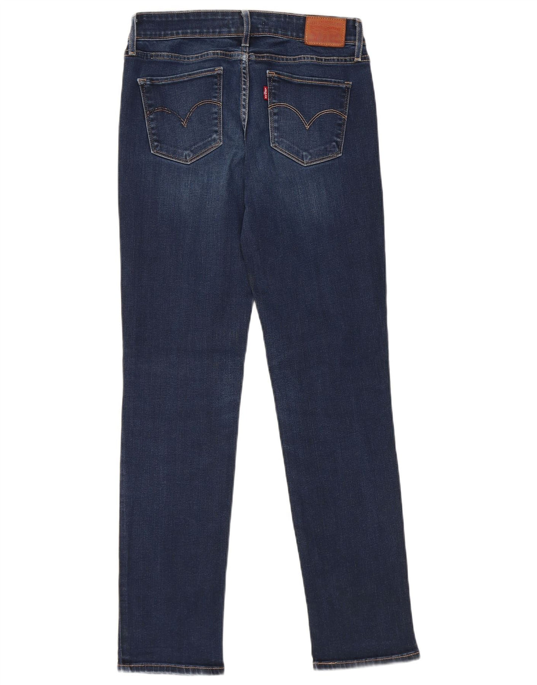 Levi's Dame 712 Slim Jeans W28 L30 Marineblå Bomuld