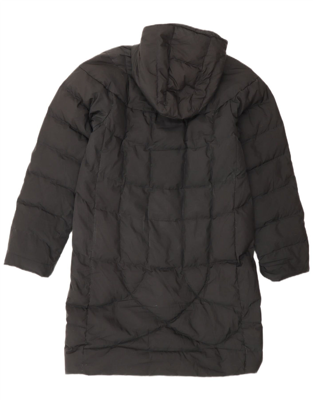 Timberland Polstret frakke med hætte til kvinder UK 14 Medium Sort Polyester