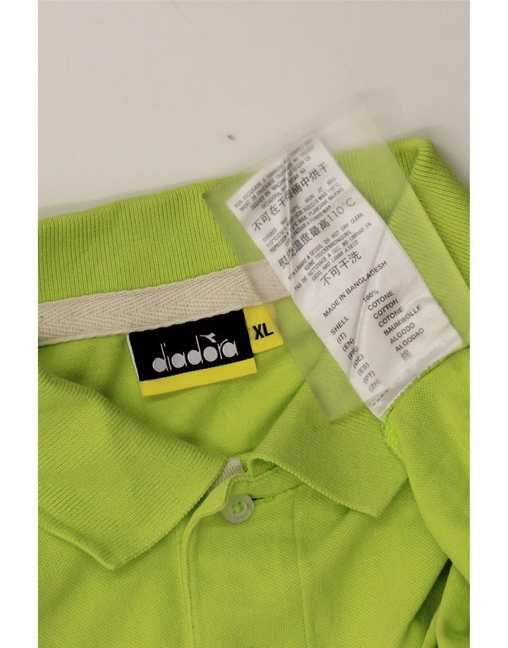 Diadora herre poloshirt XL grøn bomuld