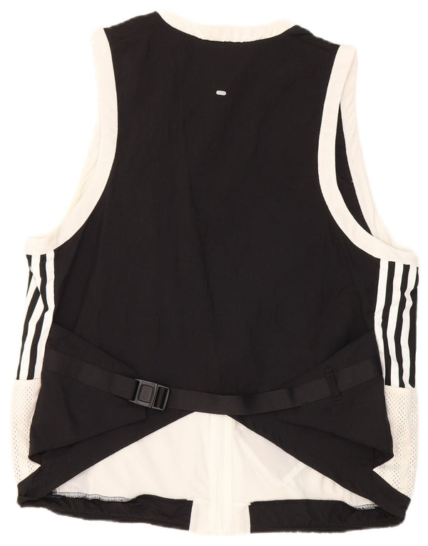 Adidas Womens Crop træningsdragt topjakke UK 16/18 Large Black Colourblock