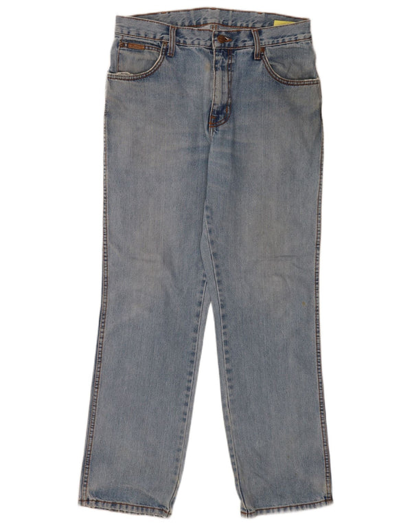 Wrangler Mens Texas Straight Jeans W32 L30 Blue Cotton