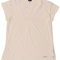 Armani Jeans Damebluse Top UK 16 Stor Hvid Bomuld