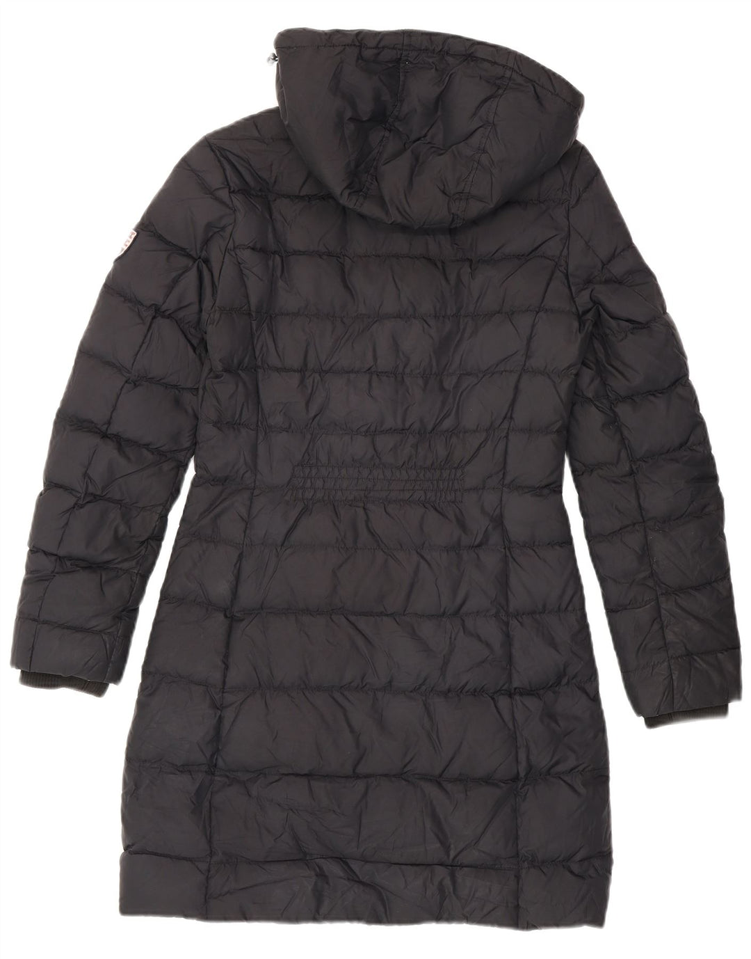 Tommy Hilfiger Dame Hætte Polstret Frakke UK 10 Small Black Polyester