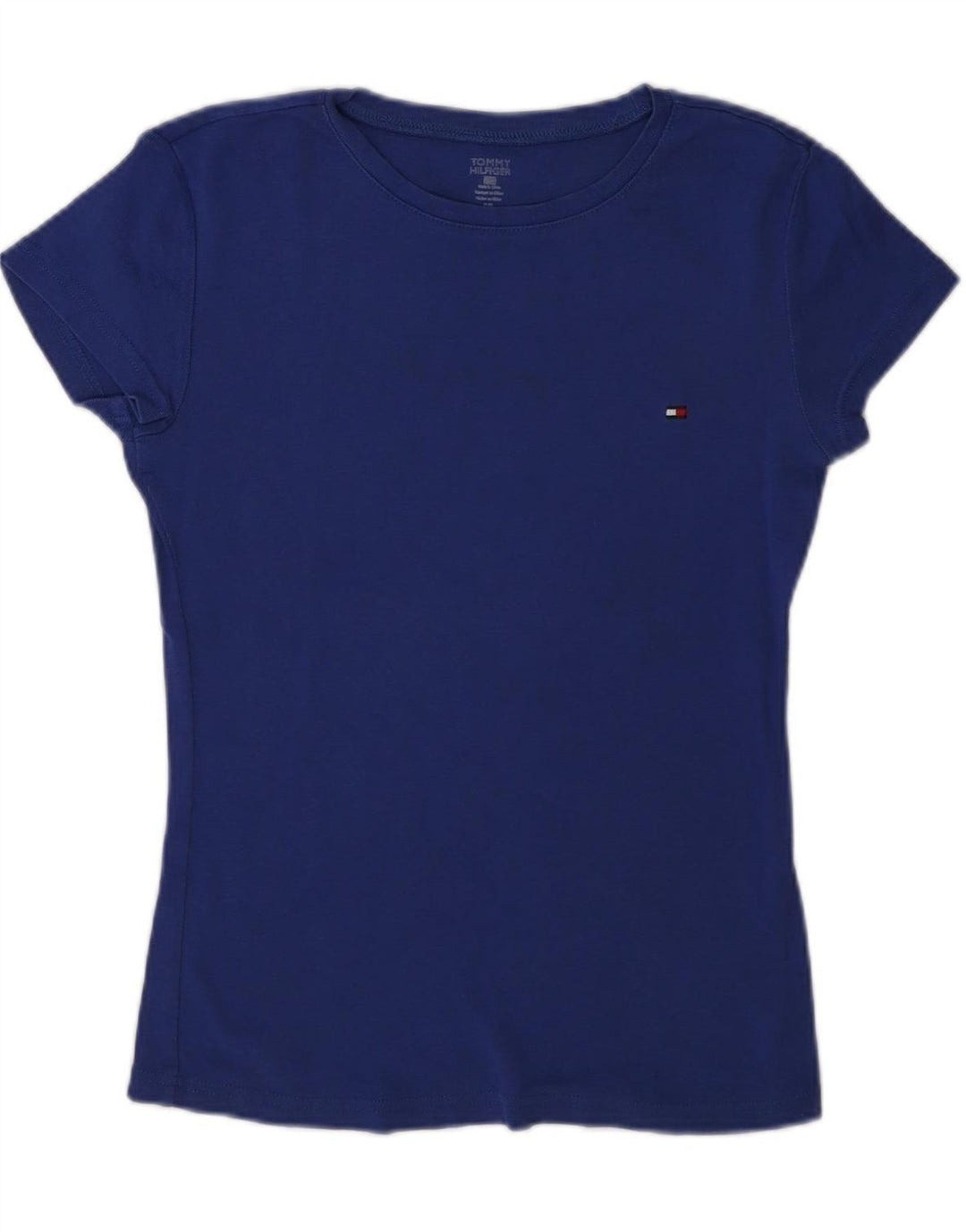 TOMMY HILFIGER Womens T-Shirt Top UK 10 Small Blue