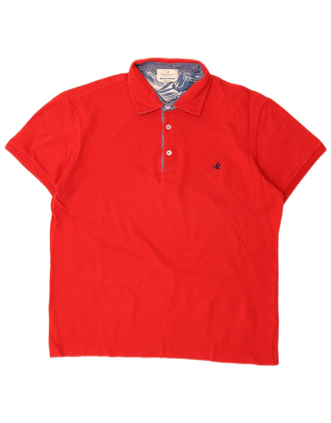 Brooksfield herre poloshirt, stor rød