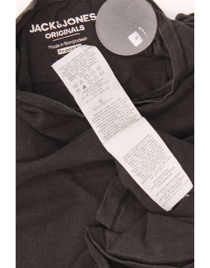 Jack & Jones Herre Regular Fit T-shirt Top Lille sort bomuld