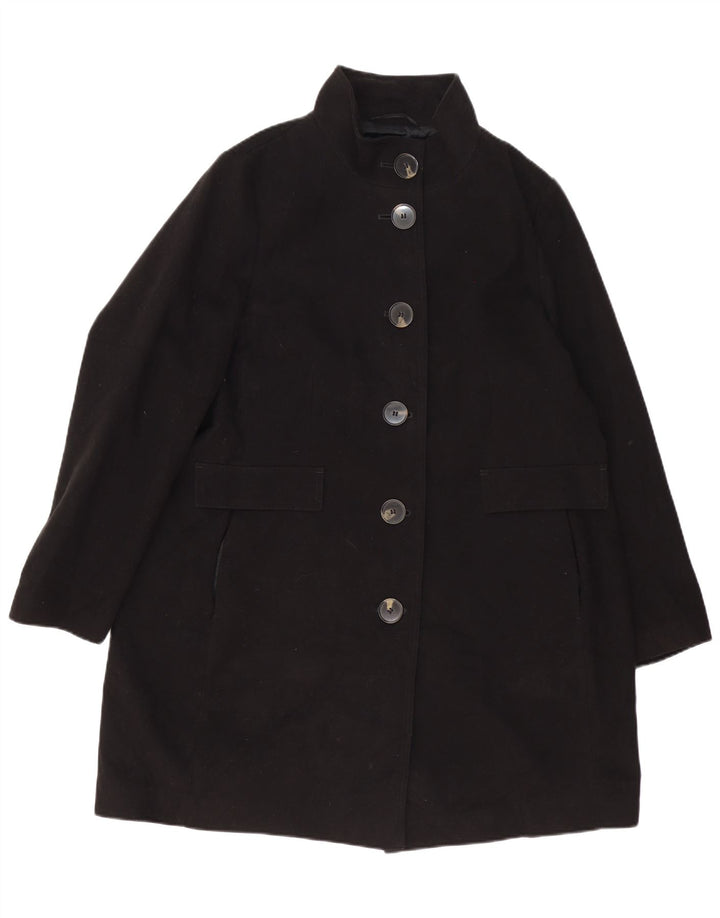 Marks & Spencer Dame Overfrakke UK 20 2XL Sort Polyester