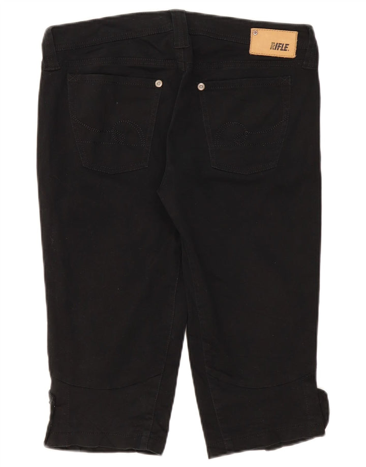 RIFLE Bermuda Shorts til kvinder W29 Medium Sort Bomuld