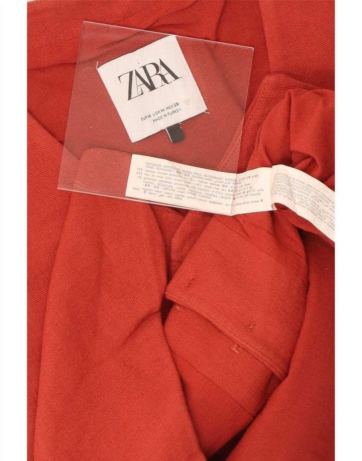 Zara Damevest UK 12 Medium Rød viskose