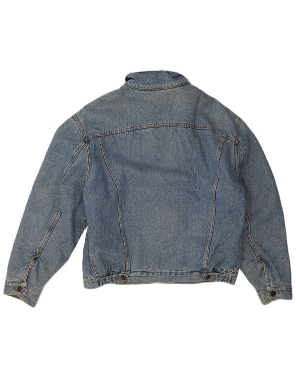 Carrera Herre Sherpa Denim Jacket UK 38 Medium Blue Polyester