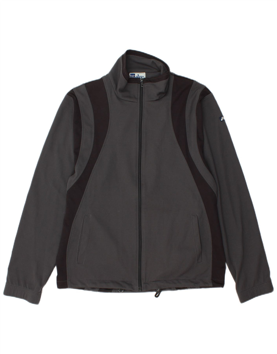 ASICS Træningsdragt til mænd, topjakke, lille grå farveblok polyester