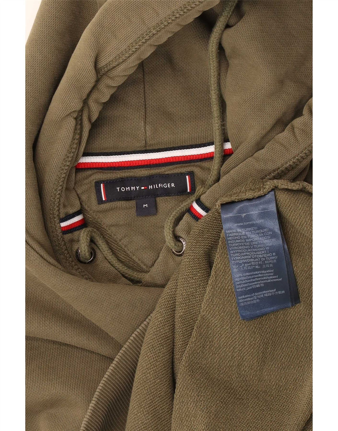 Tommy Hilfiger Herre hættetrøje Jumper Medium Khaki Bomuld