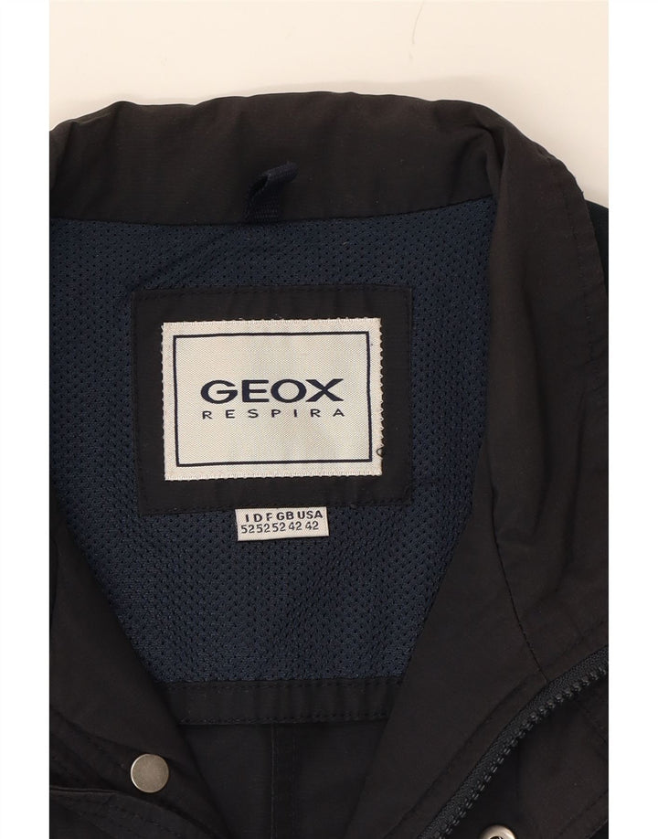 GEOX Herre Utility Jacket UK 42 XL Navy Blue Cotton