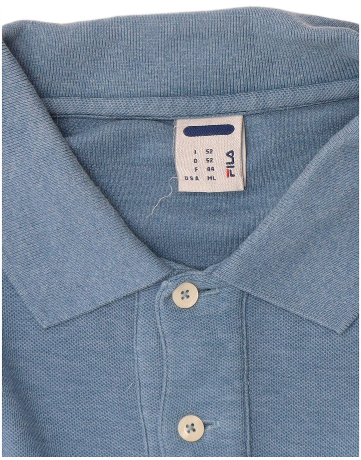 Fila Polo Shirt til mænd IT 52 Stor, blå flækket bomuld
