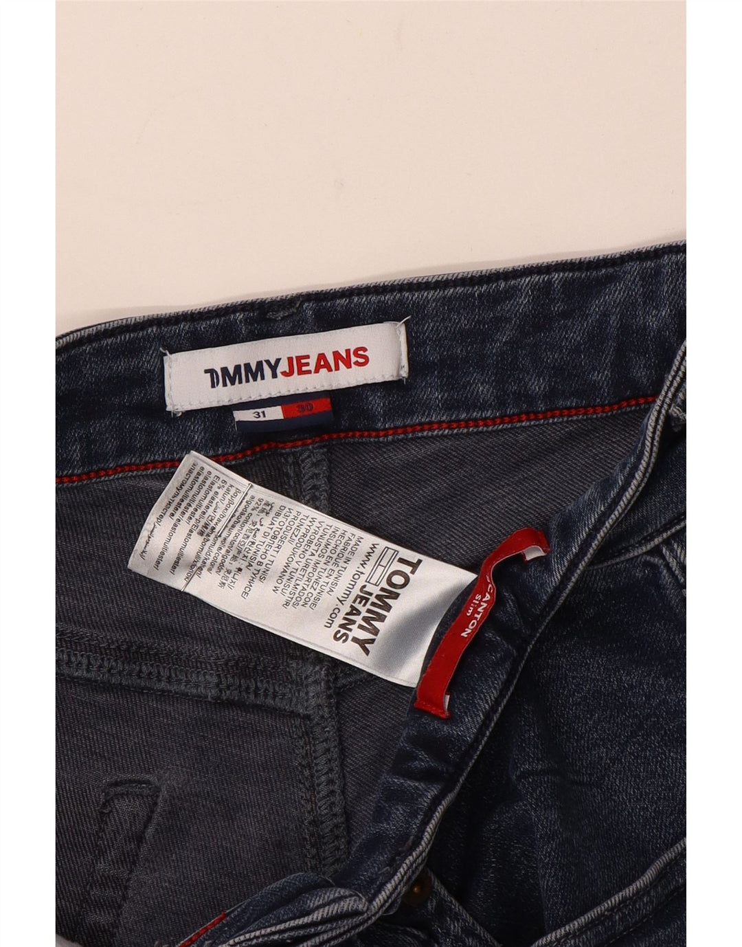 Tommy Hilfiger Herre Scanton Slim Jeans W31 L30 Marineblå Bomuld