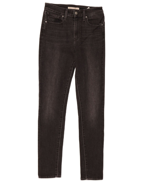 Levi's Dame 721 Skinny Jeans W27 L30, sort bomuld